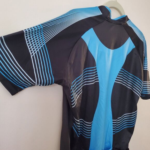 21 Grams Cycling Jersey 3XL Malciklo Black & Blue NWT NEW - Picture 8 of 11